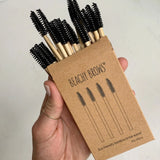 Eco Bamboo Applicator Spoolie type Brush 25pcs